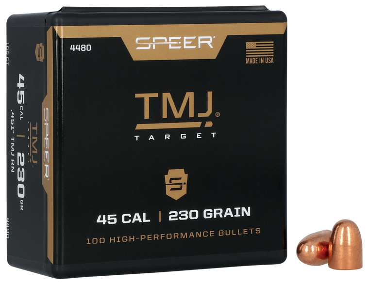 Speer 4480 TMJ  45Cal 230gr Total Metal Jacket 100 Per Box/5 Case                                                                                                                                       