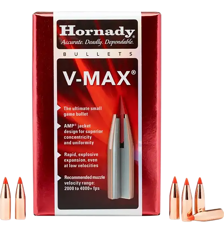 Hornady 22281 V-Max  22 Cal .224 60 gr V Max 100 Per Box/ 40 Case                                                                                                                                       
