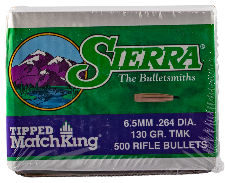 Sierra 7430C Tipped MatchKing  264Cal 130gr Tipped MatchKing 500/Box                                                                                                                                    