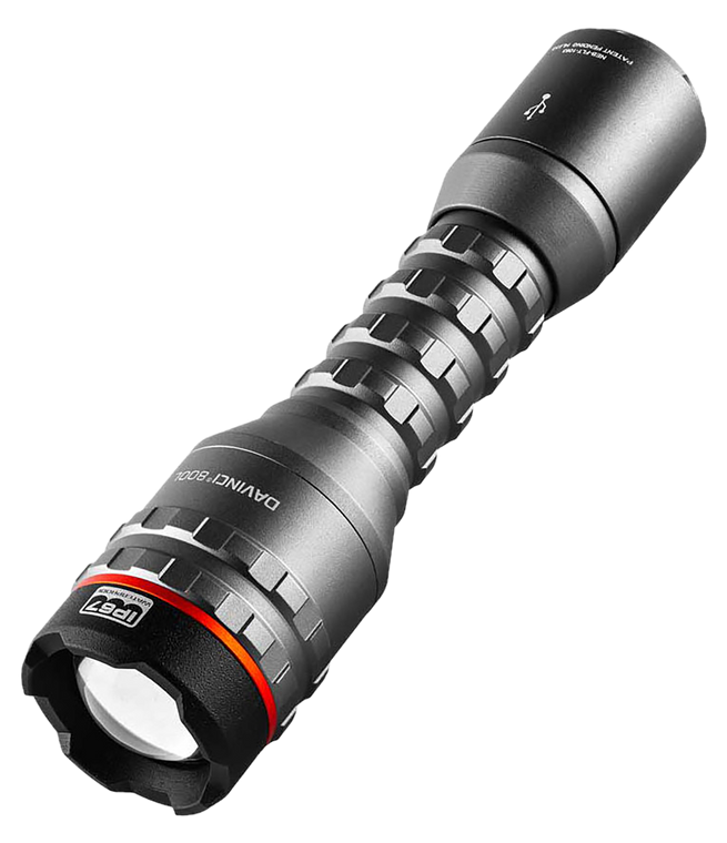 Alliance Consumer Group NEBFLT1063 Davinci 800L Flashlight  Gray 100/400/800 Lumens White LED                                                                                                           