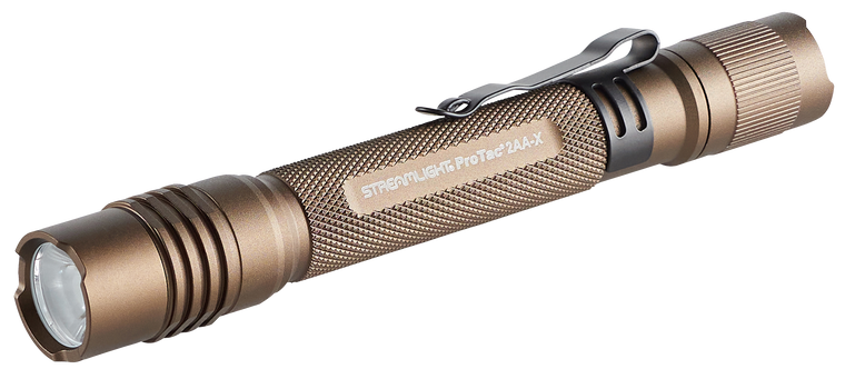 Streamlight 88072 ProTac 2AA Flashlight  Coyote 18/250 Lumens White C4 LED                                                                                                                              