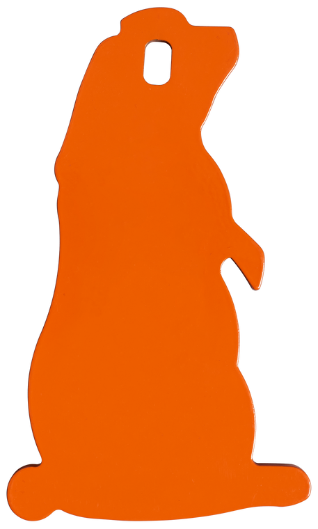 Champion Targets 44916C Impact Steel Prairie Dog Target Rimfire Orange                                                                                                                                  