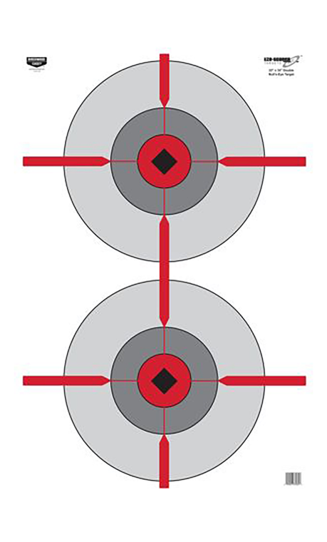 Birchwood Casey 37031 EZE-Scorer  Bullseye Paper Target 23" x 35" 100 Per Pkg                                                                                                                           