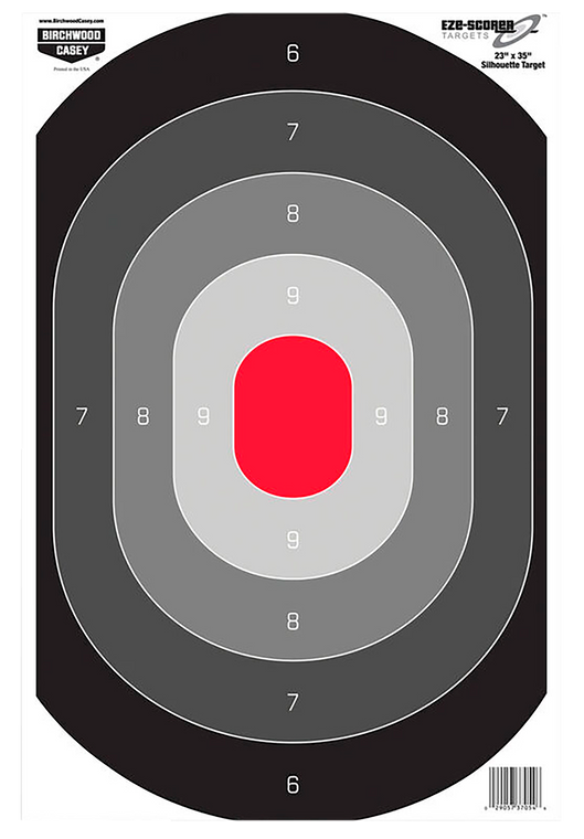 Birchwood Casey 37054 EZE-Scorer  Silhouette Paper Target 23" x 35" 100 Per Pkg                                                                                                                         