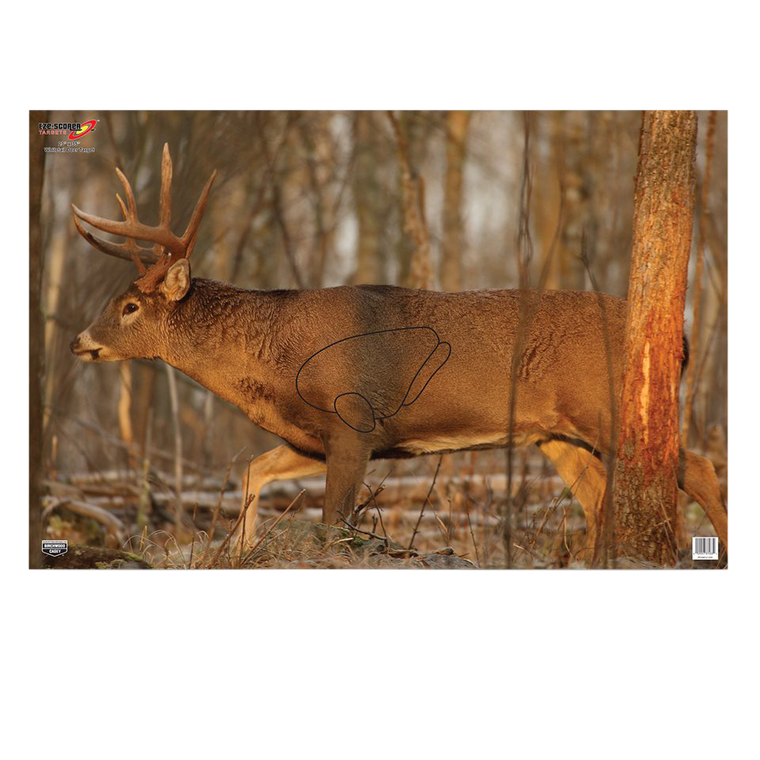Birchwood Casey 37481 EZE-Scorer  Whitetail Deer Paper Hanging 23" x 35" Multi-Color 2 Per Pkg                                                                                                          
