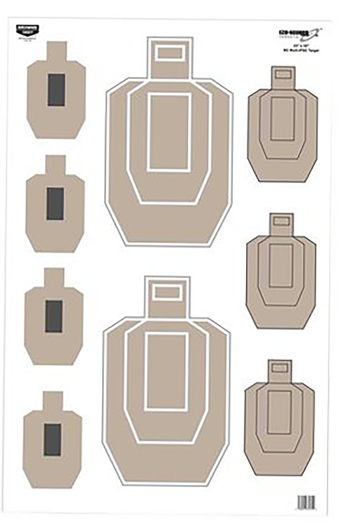 Birchwood Casey 37072 EZE-Scorer  IPSC Paper Target 23" x 35" 100 Per Pkg                                                                                                                               
