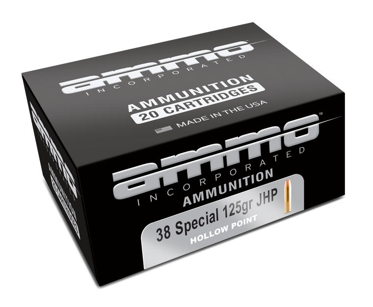 Ammo Inc 38125JHPA20 Signature  38Special 125gr Jacket Hollow Point 20 Per Box/10 Case                                                                                                                  