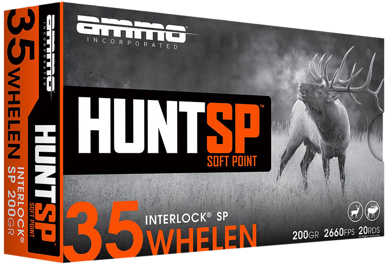 Ammo Inc 35W200SPA20 Hunt  35Whelen 200gr Soft Point 20 Per Box/10 Case                                                                                                                                 