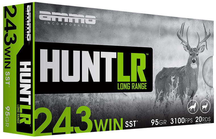 Ammo Inc 243W095SSTA20 Signature  243Win 95gr Super Shock Tip 20 Per Box/10 Case                                                                                                                        