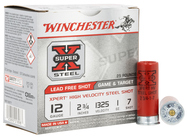 Winchester Ammo WE12GT7 Super X Xpert High Velocity 12Gauge 2.75" 1oz 7Shot 25 Per Box/10 Case                                                                                                          