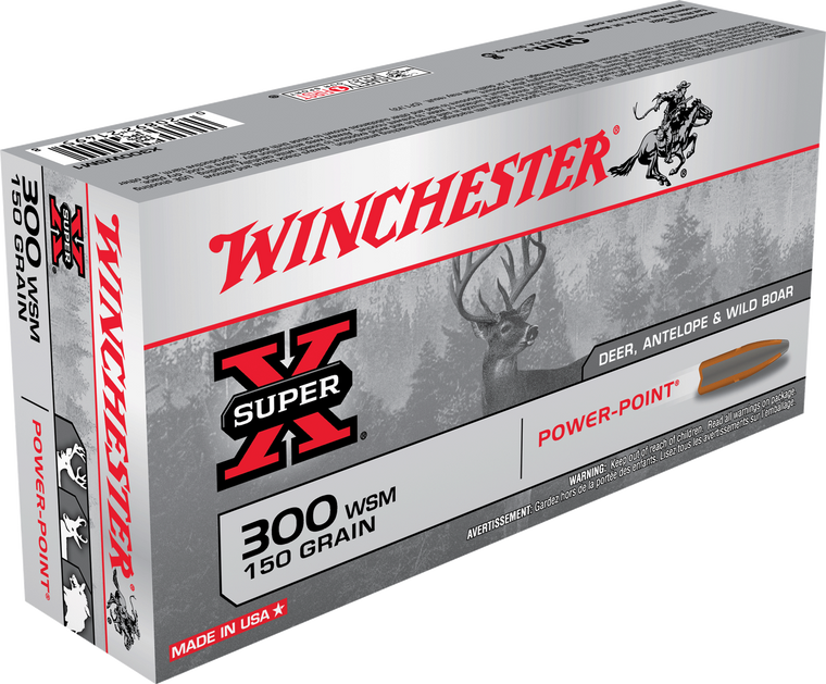 Winchester Ammo X300WSM1 Super X  300WSM 150gr Power Point 20 Per Box/10 Case                                                                                                                           