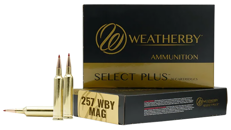 Weatherby B257100TTSX Select Plus  257WthbyMag 100gr Barnes Tipped TSX Lead Free 20 Per Box/10 Case                                                                                                     