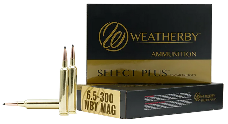Weatherby F653130SCO Select Plus  6.5-300WthbyMag 130gr Swift Scirocco II 20 Per Box/10 Case                                                                                                            