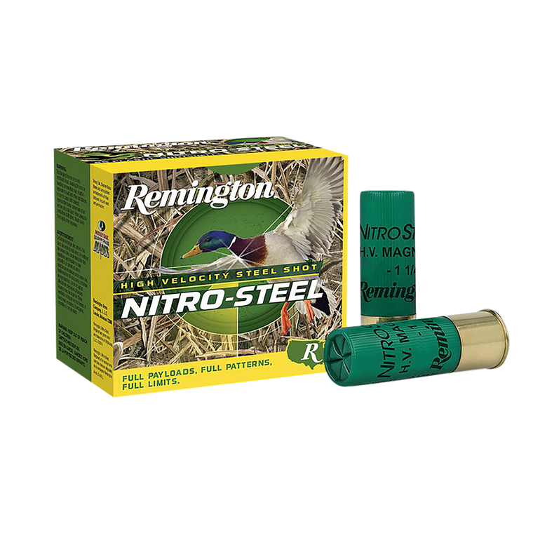 Remington Ammunition 20860 Nitro-Steel High Velocity 12Gauge 3" 1 3/8oz 2Shot 25 Per Box/10 Case                                                                                                        