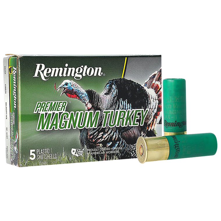 Remington Ammunition 26803 Premier Magnum Turkey 12Gauge 3" 2oz 5Shot 5 Per Box/20 Case                                                                                                                 