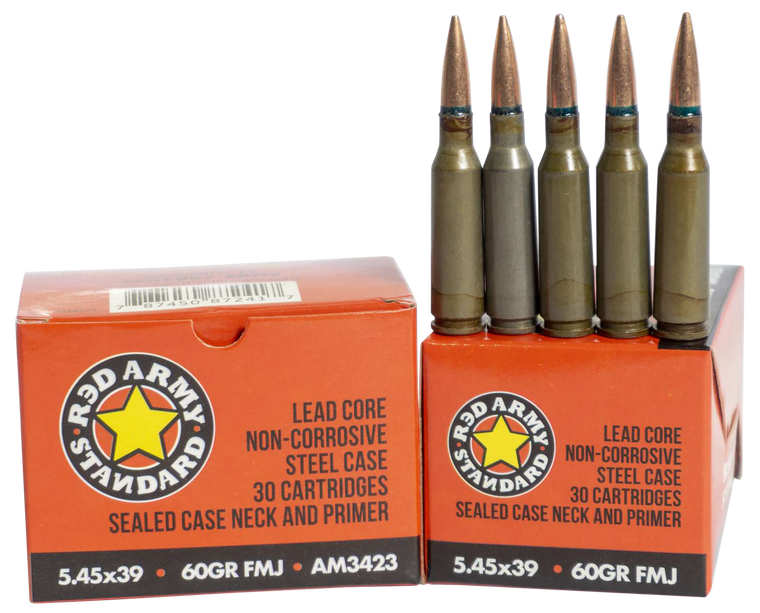 Red Army Standard AM3423   5.45x39mm 60gr Full Metal Jacket 30 Per Box/48 Case                                                                                                                          