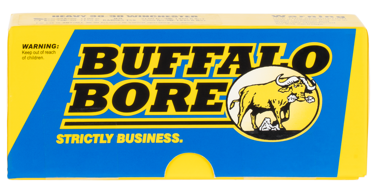 Buffalo Bore Ammunition 28A20 Heavy Strictly Business 30-30Win 190gr Semi Jacketed Flat Point 20 Per Box/12 Case                                                                                        