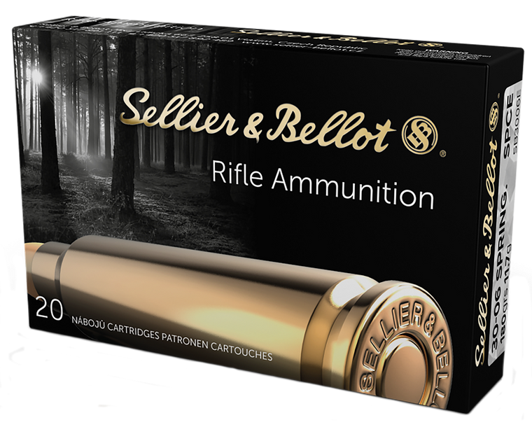 Sellier & Bellot SB3006E Rifle  30-06Springfield 180gr Soft Point Cut Through Edge 20 Per Box/20 Case                                                                                                   