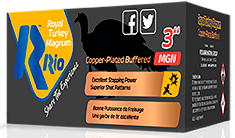 Rio Ammunition RTBCM506 Royal Turkey  12 Gauge 3", 1 3/4 oz 6 Shot, 10 Rounds Per Box, 25 Boxes Per Case                                                                                                