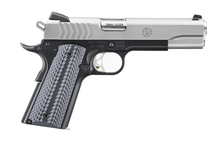 Ruger SR1911 Stainless / Black 9mm 5" Barrel 9-Rounds