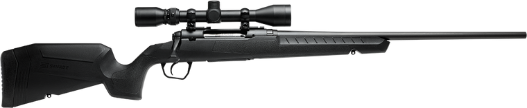 Savage Arms 32003 Axis XP Combo 243 Win 4+1 22" Matte Black Button Rifled Barrel, Matte Black Drilled & Tapped Carbon Steel Receiver, Fixed Sporter Black Synthetic Stock, Weaver 3-9x40mm, Right Hand  