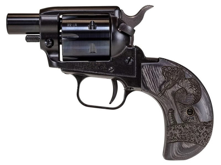 Heritage Firearms Barkeep Boot .22 LR 1.68" Barrel 6-Rounds Engraved Birdshead Grip