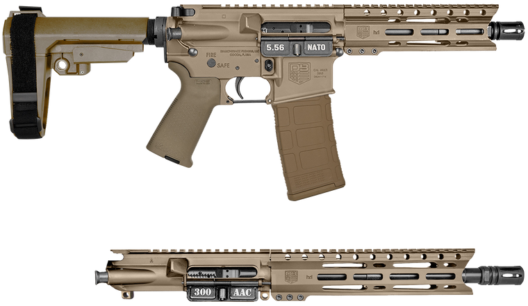 Diamondback DB195AK061 DB15  5.56/300BLK 30rd 7"/10" Black Nitride Flat Dark Earth Flat Dark Earth Magpul Grip                                                                                          