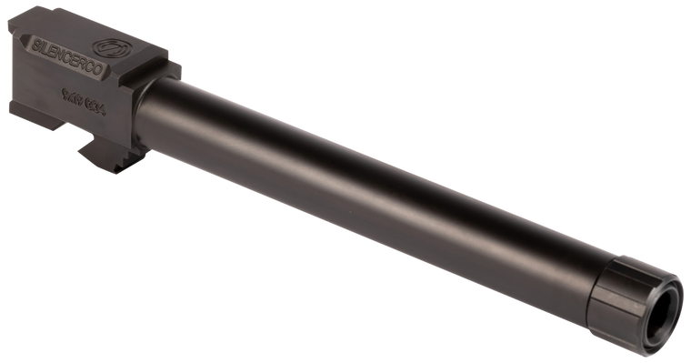 SilencerCo AC860 Glock  9mm Luger 5.80" Threaded Black Nitride Stainless Steel, Fits Glock 34 Gen1-4                                                                                                    