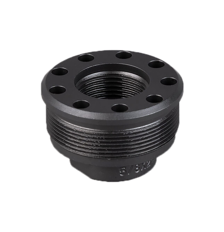 SilencerCo AC822 Alpha Direct Thread Mount Fits 9/16"x24 Black                                                                                                                                          