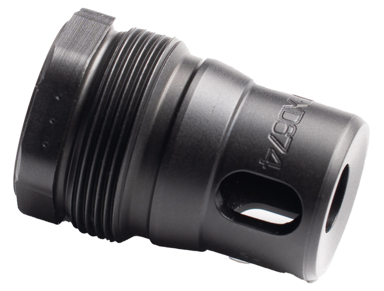 Dead Air RXD675 XRF Xeno Rimfire Muzzle Brake Black Nitride 17-4PH Stainless Steel M10x1 Threads 1.21" OAL 0.81" Diameter                                                                               