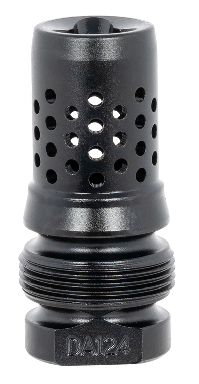 Dead Air DA124 Xeno Muzzle Brake Black Nitride 4140 Steel with 5/8"-24 tpi Threads                                                                                                                      