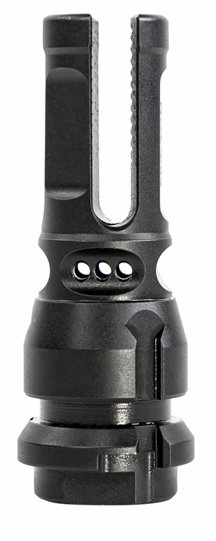 Sons Of Liberty Gun Works NOX9556 NOX9 QD Flash Hider 22 Cal (5.56mm) 1/2"-28 tpi, 3-Prong, 9 Ported Black Steel, Includes Shims, Compatible With Dead Air Sandman/Nomad Suppressors                    