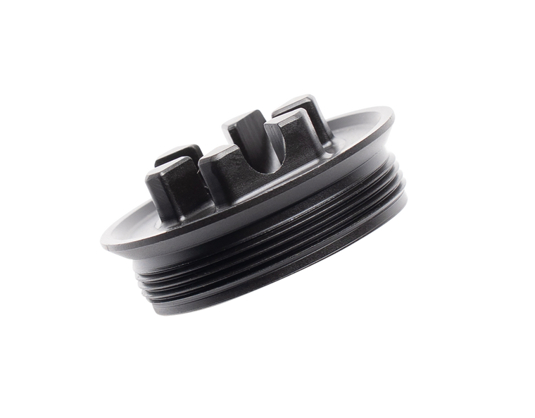 Dead Air RXD206 Flash Hider Front Cap  5.56mm Fits 0.53" Long Stainless Steel Black Nitride                                                                                                             