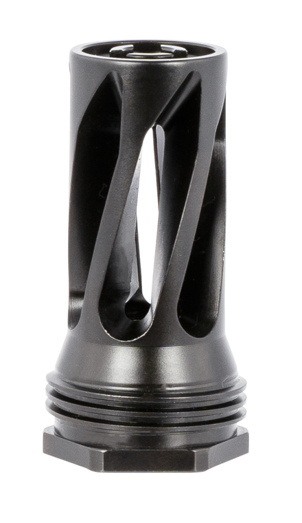 Huxwrx 1677 QD 556 Flash Hider Black with 1/2"-28 tpi Threads,  2.30" OAL & 1.20" Diameter for 5.56x45mm NATO AR-Platform                                                                               