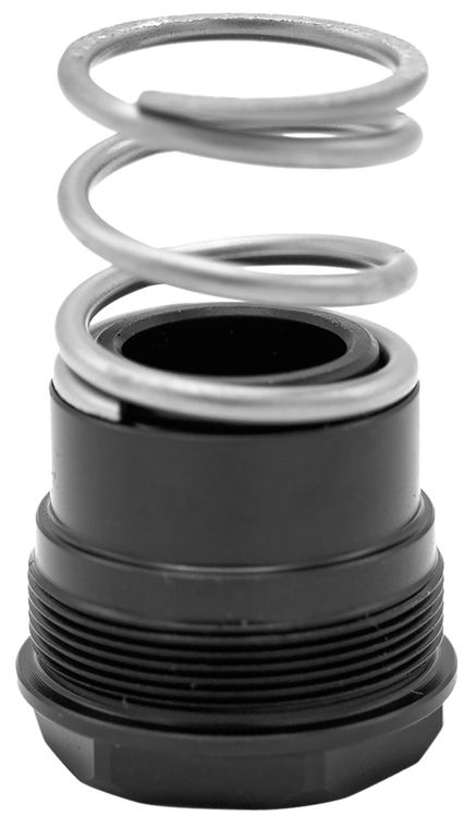 Huxwrx 1836  3-Lug Adapter 9mm Fits 1/2"x28 Steel Black Nitride                                                                                                                                         