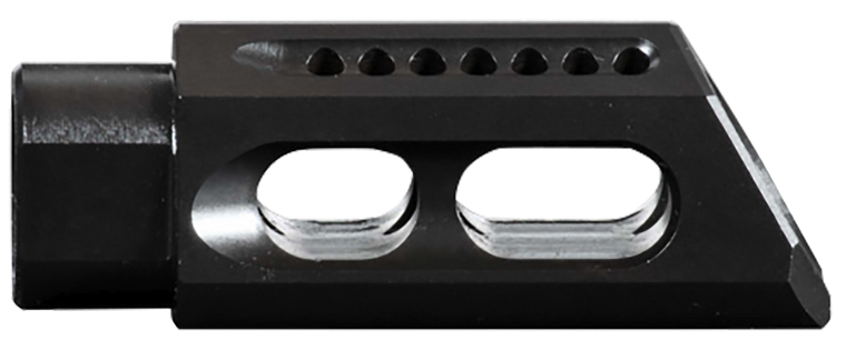 Yankee Hill 3085MBA Slant Muzzle Brake Black Steel with 5/8"-24 tpi Threads & 2.75" OAL for 30 Cal AR-Platform                                                                                          