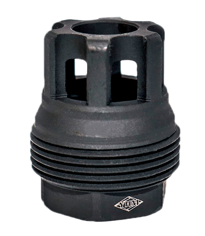 Yankee Hill 4401MB24 sRx QD Mini Muzzle Brake Black Phosphate Steel with 5/8"-24 tpi, 9mm, 1.10" OAL & 9.375" Diameter for sRx Adapters                                                                 