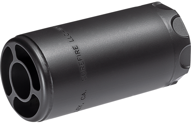 SureFire WARDEN1/2-28-BK Warden  5.56mm/7.62mm 1/2"x28 Stainless Steel Black Cerakote                                                                                                                   