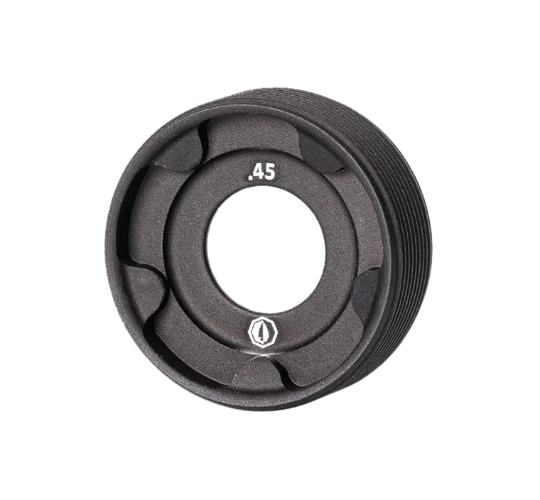 RUGGED SUPPRESSOR FC004 Front Cap  45 ACP Black                                                                                                                                                         