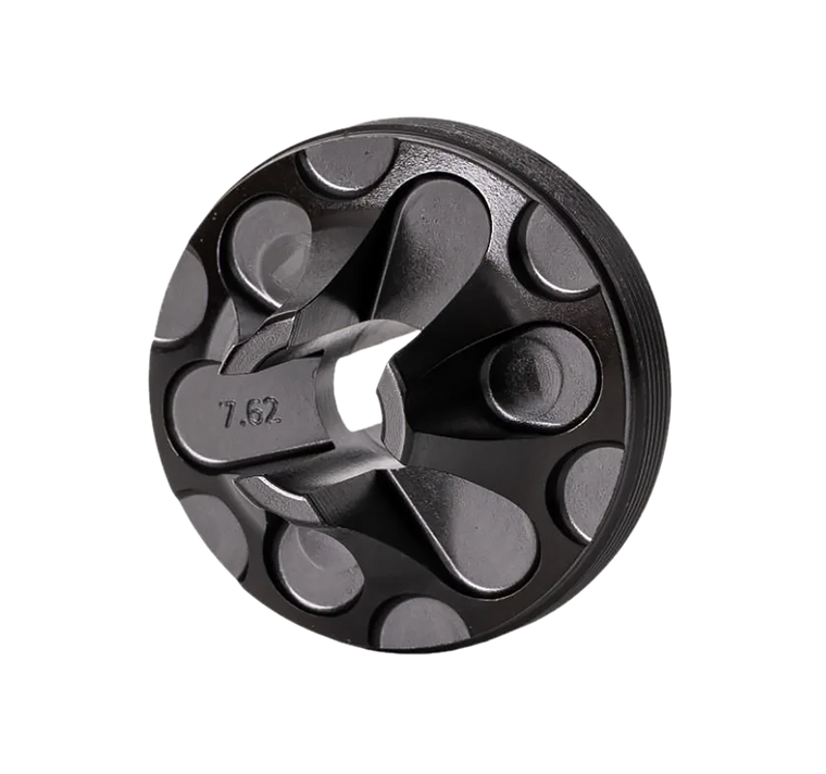 Rugged Suppressors FC006 Flash Hider Front Cap  7.62mm, Black Steel for Some Rugged Suppressors                                                                                                         