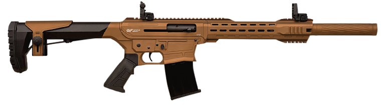 Gforce Arms GF2512BNZ GF25  12 Gauge Semi-Auto 3" 5+1 20" Bronze Cerakote Spiral Threaded Barrel, Bronze Cerakote Picatinny Rail Aluminum Receiver, Adjustable Black Synthetic Stock w/Black Rubber Grip