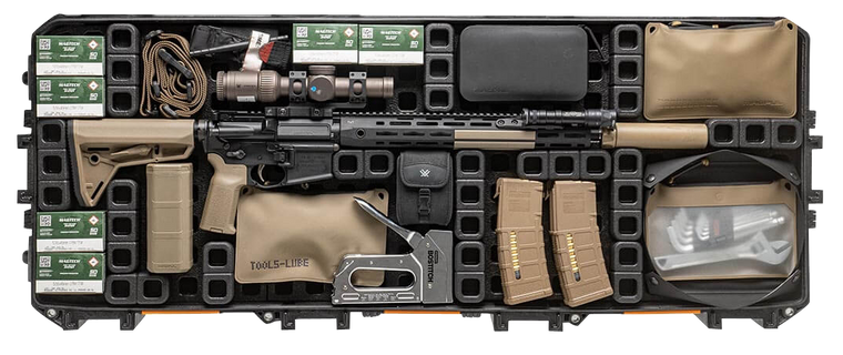 Magpul MAG1301-BLK DAKA Grid Organizer Black Polypropylene for Pelican 730 Vault Tactical Rifle Case                                                                                                    