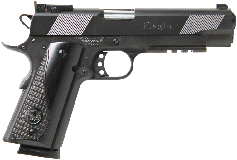 Iver Johnson Arms Eagle LR  Government Size 45 ACP 8+1 5" Matte Blued                                                                                                                           