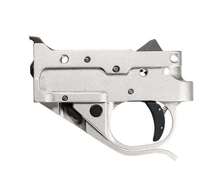 Timney Triggers 10221C16 Replacement Trigger  Single-Stage Curved Trigger with 2.75 lbs Draw Weight & Silver/Black Finish for Ruger 10/22                                                               