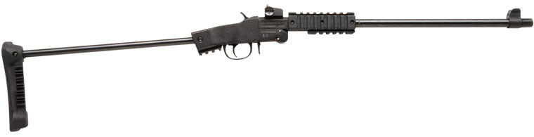 Chiappa Firearms 500265 Little Badger Xtreme Full Size 22 LR 1 Shot, 16.50" Black Steel Threaded Barrel, Black Quad Picatinny Receiver, Black Folding Steel Rod Stock, Right Hand                       