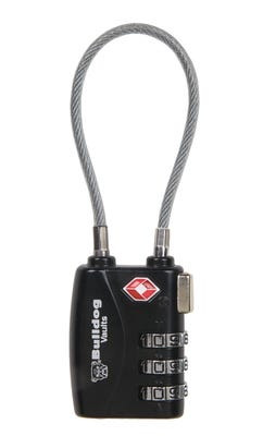 Bulldog Single Pack TSA Lock Steel Cable Lock