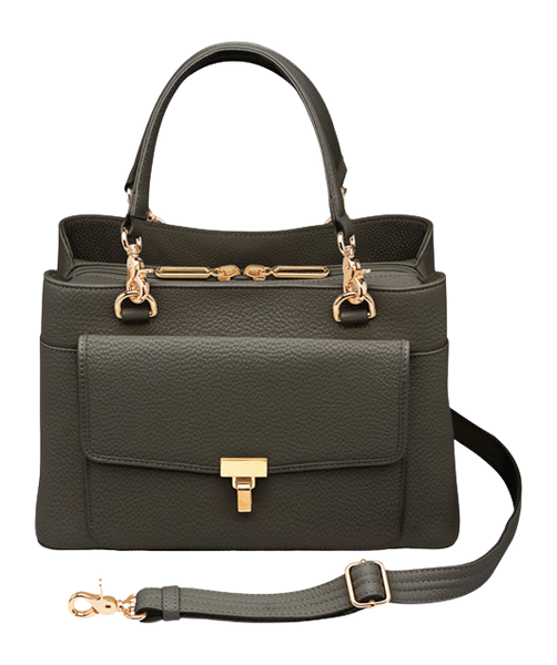 GTM GTM-32/PB BLACK   LARGE SATCHEL CROSSBODY-COW