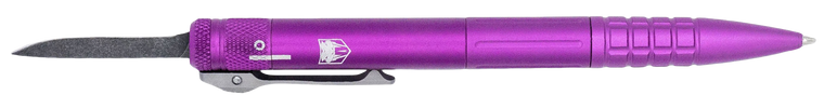 CobraTec Knives CNCOTFPPURGEN2 Tactical Pen Gen II Purple Aluminum D2 Steel Blade, Includes Pocket Clip                                                                                                 