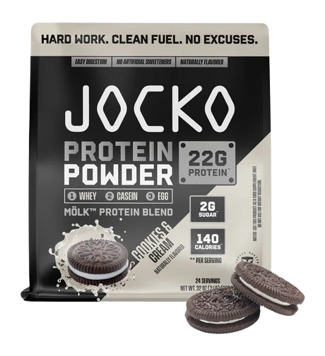 JOCKO 29146 COOKIES AND CREAM PROTEIN POWDER BAG