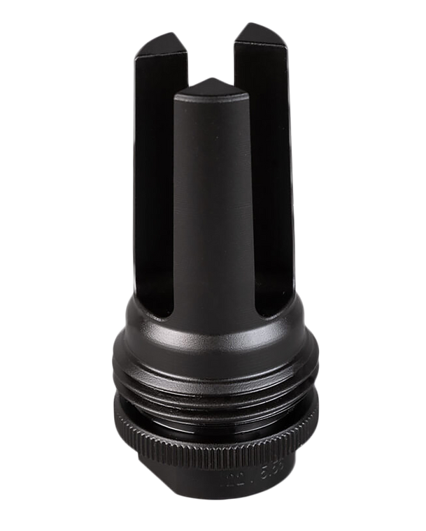 SilencerCo AC1561 ASR Flash Hider Black Steel with 13.5x1 LH tpi Threads for 9mm                                                                                                                        